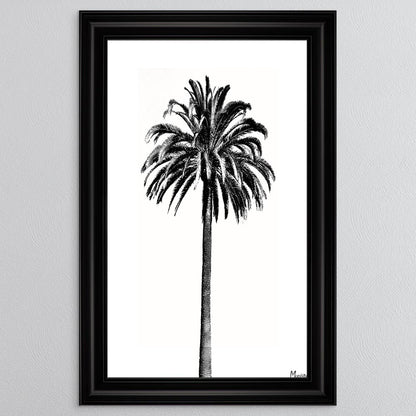 Black And White Palm Trees 3 Framed Wall Art