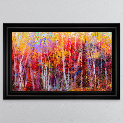 Rainbow Forest Framed Wall Art