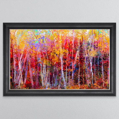 Rainbow Forest Framed Wall Art
