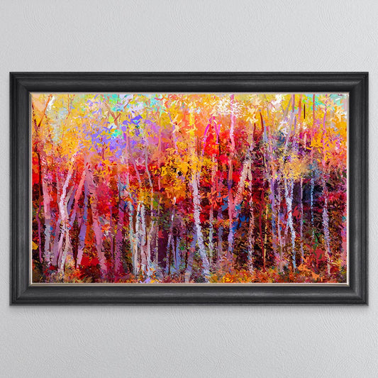 Rainbow Forest Framed Wall Art