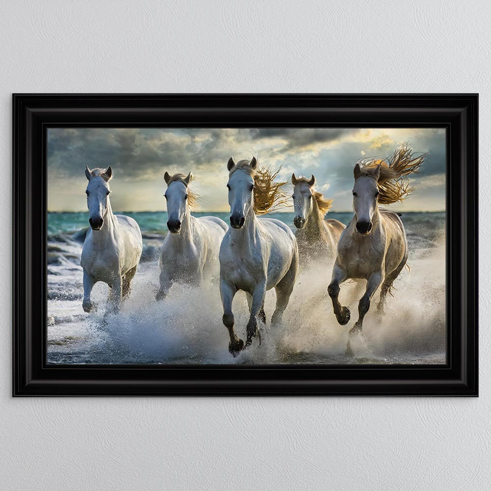 Running Horses 1 Framed Wall Art