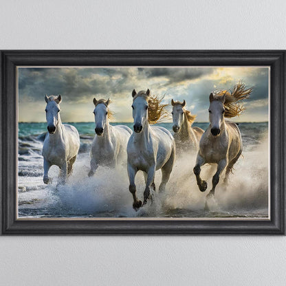 Running Horses 1 Framed Wall Art