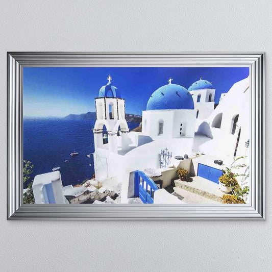 Santorini Framed Wall Art