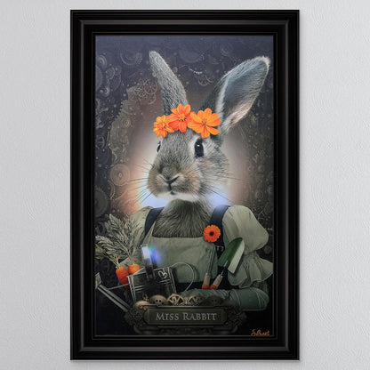 Miss Rabbit Framed Wall Art