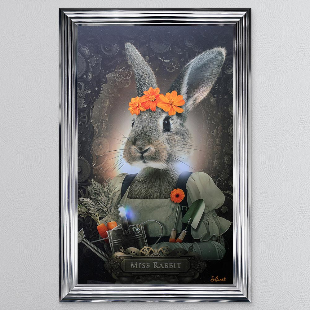Miss Rabbit Framed Wall Art
