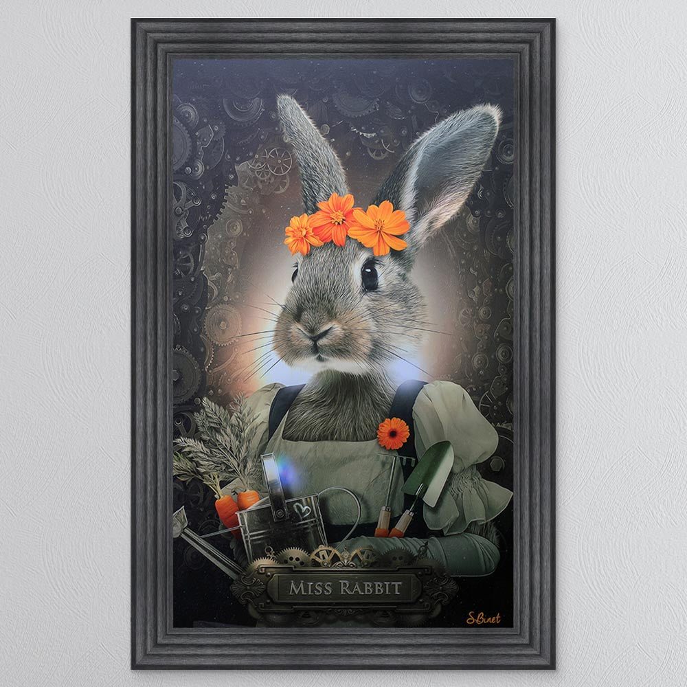 Miss Rabbit Framed Wall Art