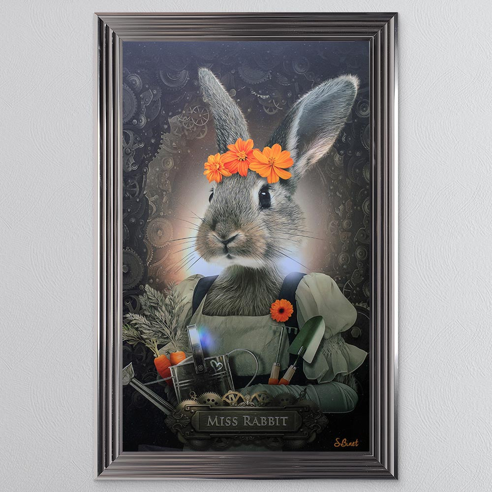 Miss Rabbit Framed Wall Art