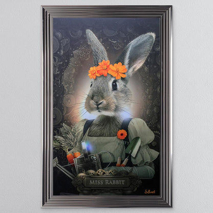 Miss Rabbit Framed Wall Art