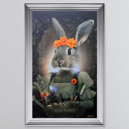 Miss Rabbit Framed Wall Art