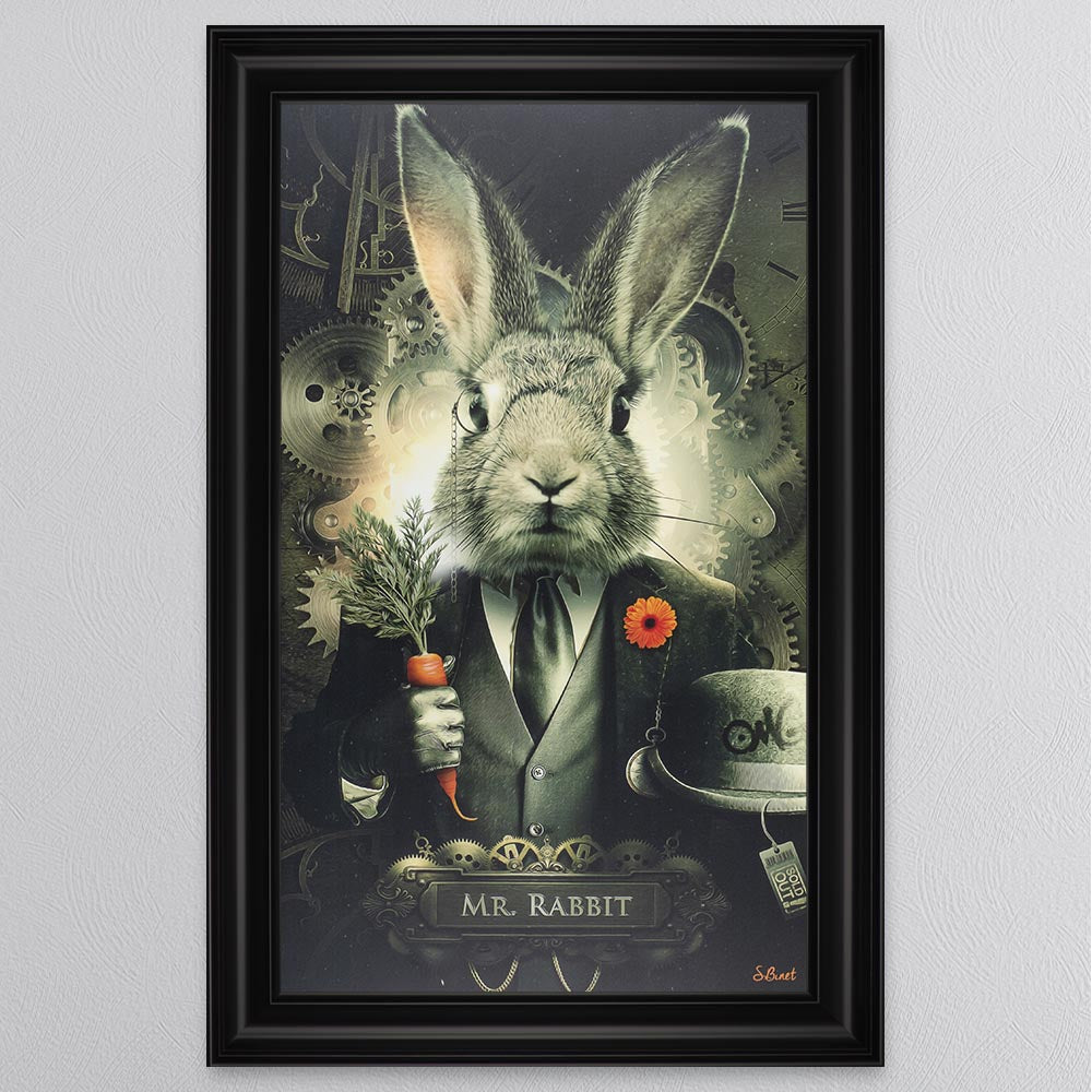 Mr Rabbit Framed Wall Art
