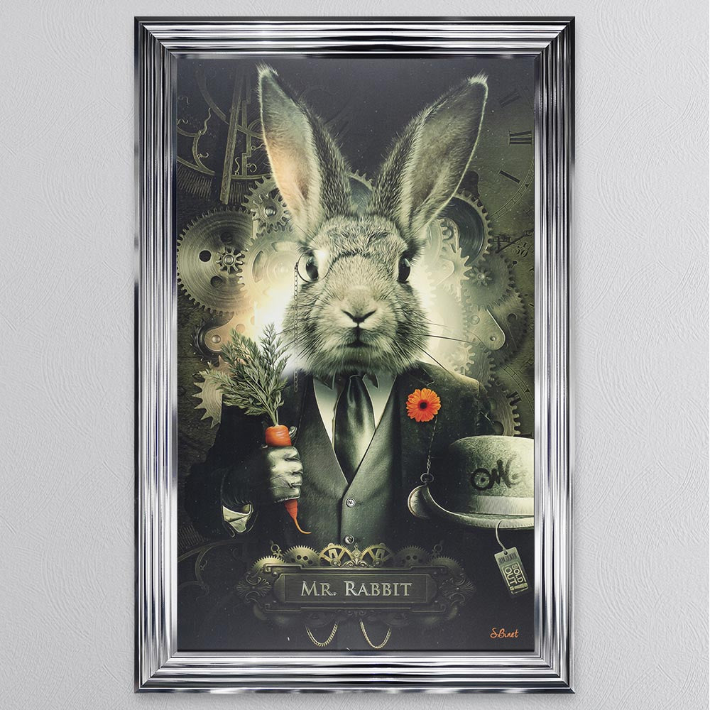 Mr Rabbit Framed Wall Art