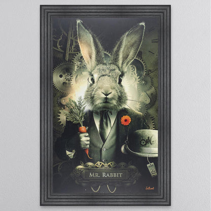 Mr Rabbit Framed Wall Art