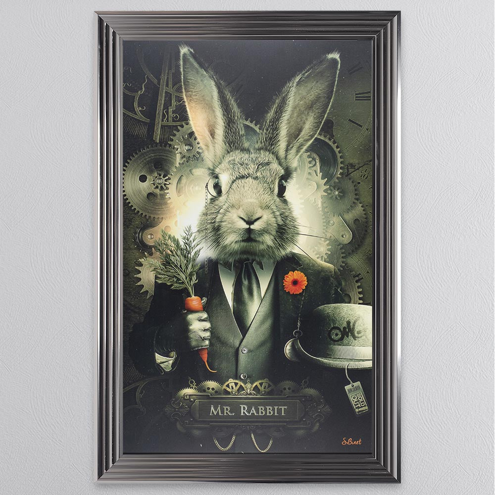 Mr Rabbit Framed Wall Art