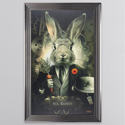 Mr Rabbit Framed Wall Art