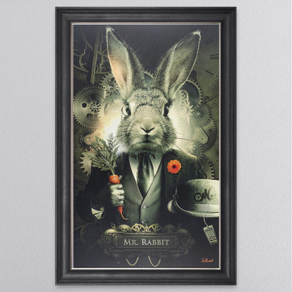 Mr Rabbit Framed Wall Art