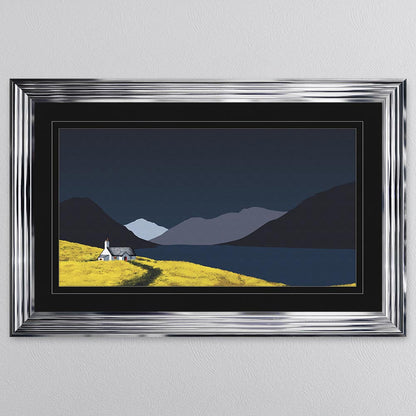 Scafell Pike with Black Mount Framed Wall Art