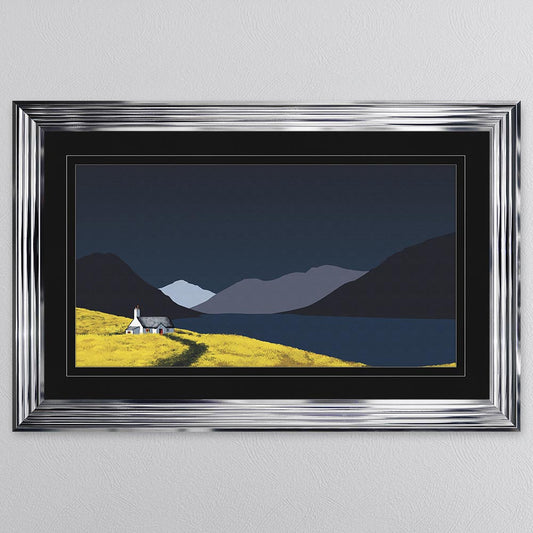Scafell Pike with Black Mount Framed Wall Art
