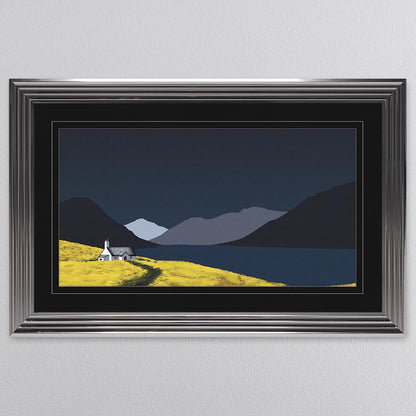 Scafell Pike with Black Mount Framed Wall Art