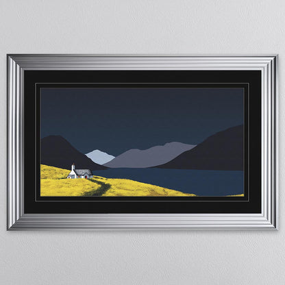 Scafell Pike with Black Mount Framed Wall Art