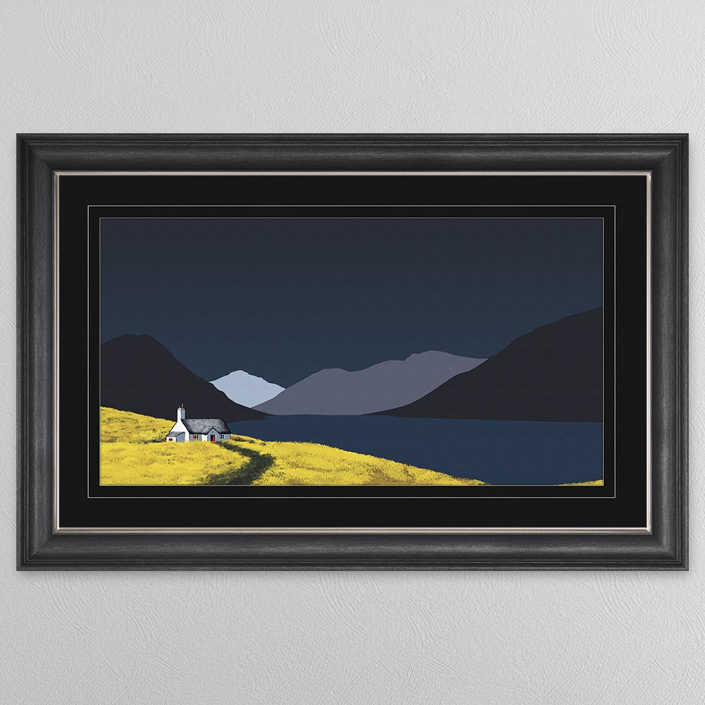 Scafell Pike with Black Mount Framed Wall Art