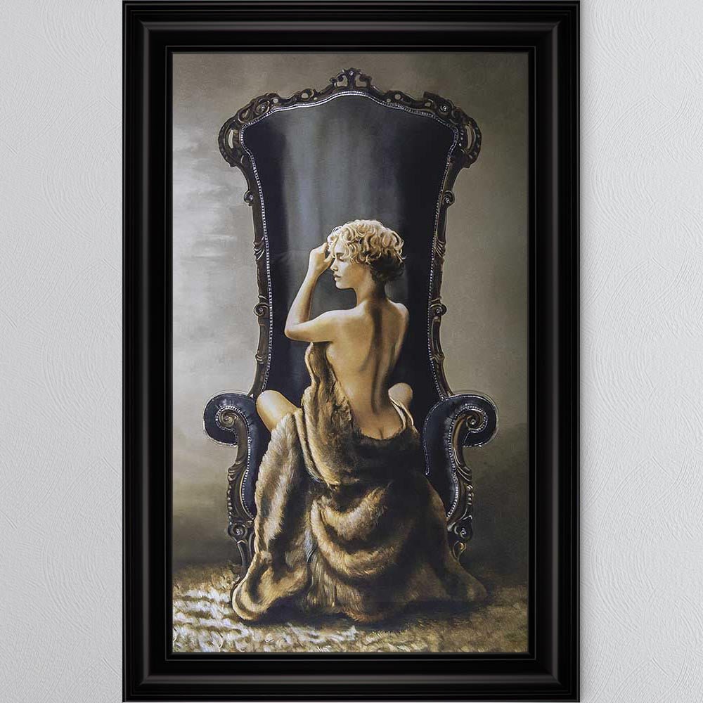Seated Beauty Framed Wall Art