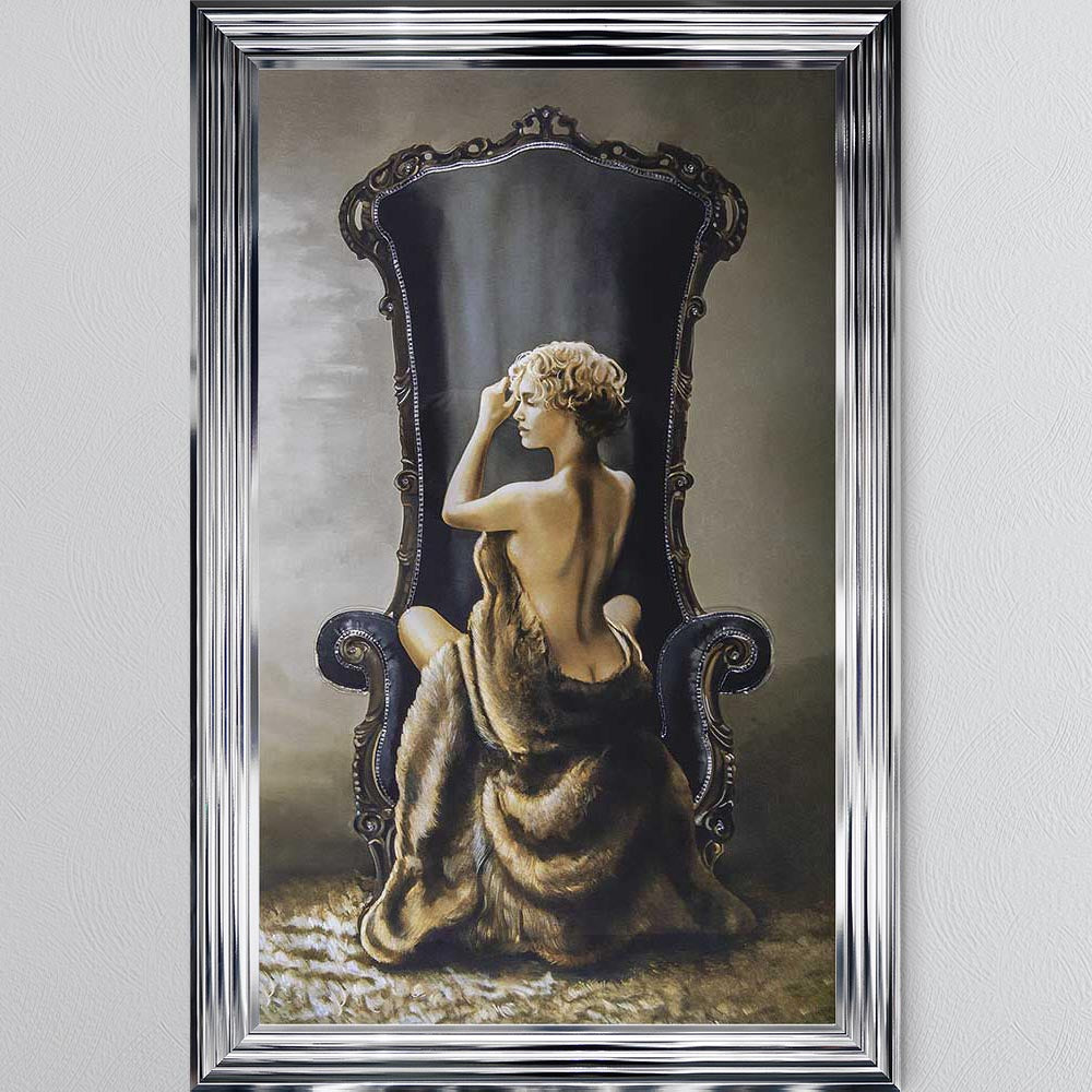 Seated Beauty Framed Wall Art