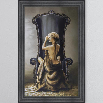 Seated Beauty Framed Wall Art