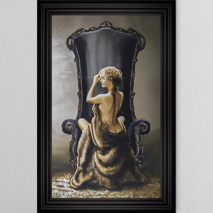 Seated Beauty Framed Wall Art