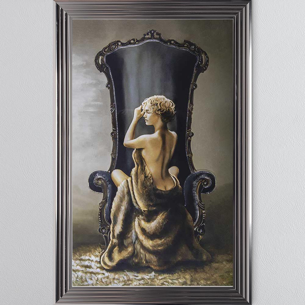 Seated Beauty Framed Wall Art