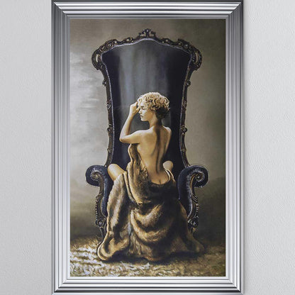 Seated Beauty Framed Wall Art