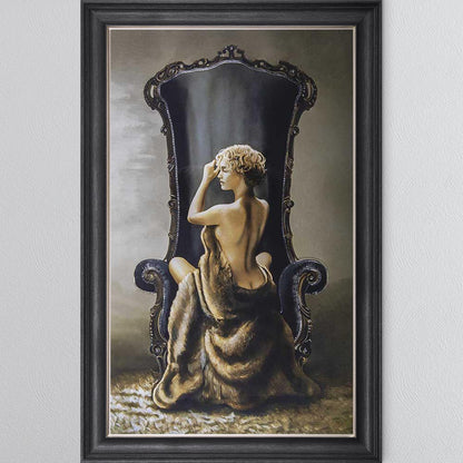Seated Beauty Framed Wall Art