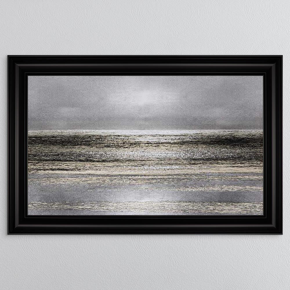 Silver Seascape 1 Framed Wall Art