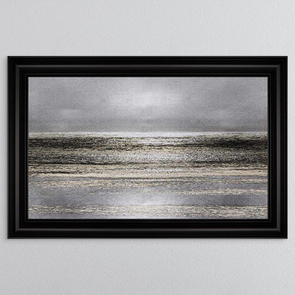 Silver Seascape 1 Framed Wall Art