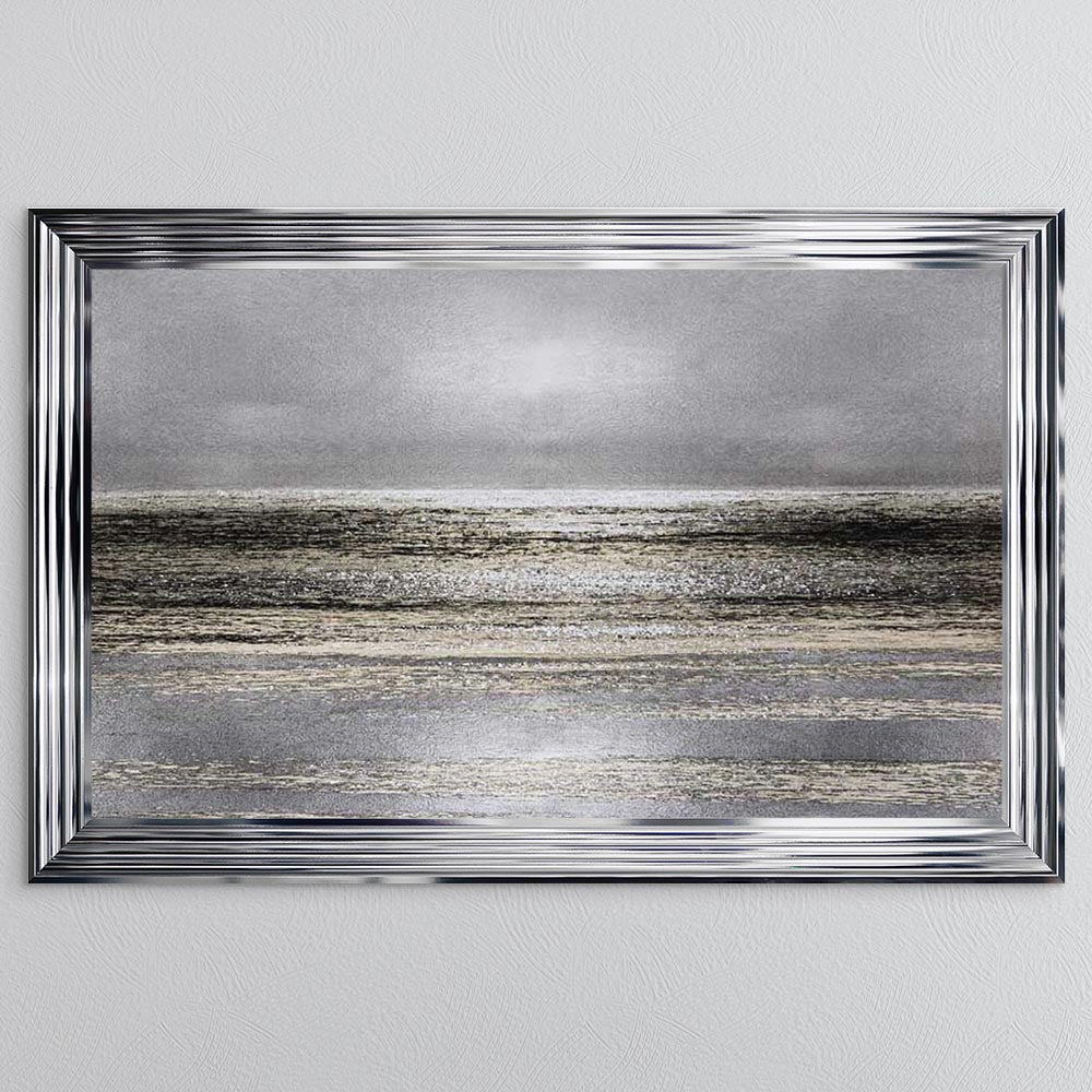 Silver Seascape 1 Framed Wall Art