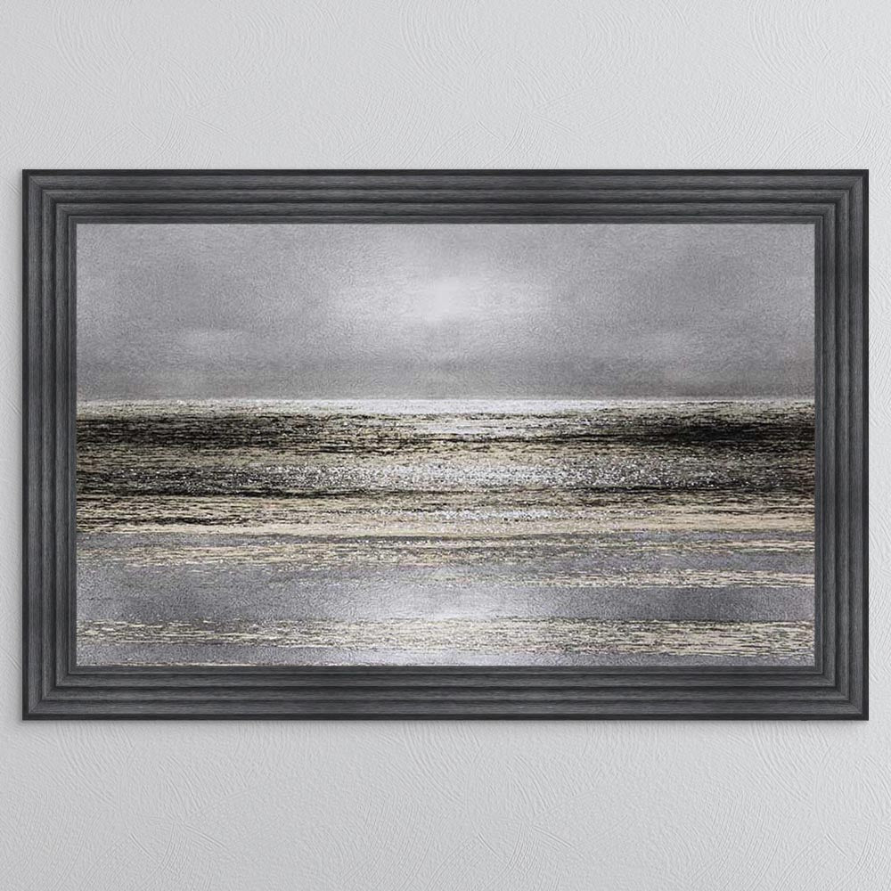 Silver Seascape 1 Framed Wall Art