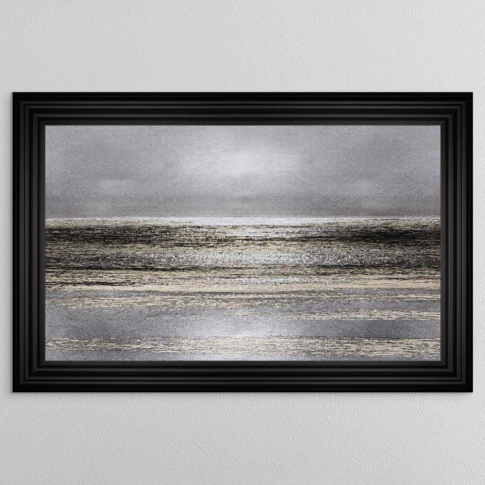 Silver Seascape 1 Framed Wall Art