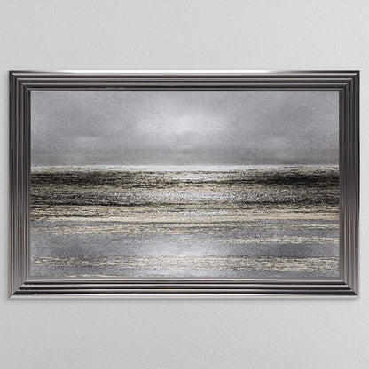 Silver Seascape 1 Framed Wall Art