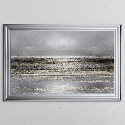 Silver Seascape 1 Framed Wall Art