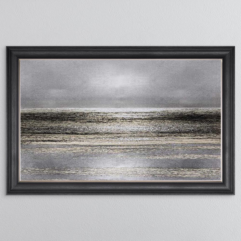 Silver Seascape 1 Framed Wall Art