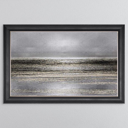 Silver Seascape 1 Framed Wall Art