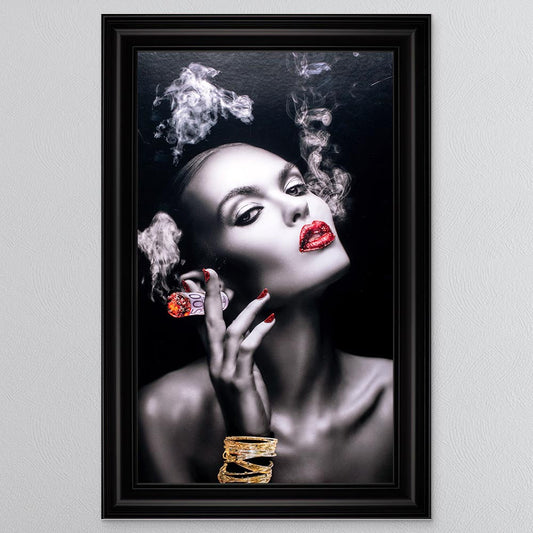 Smoking Euros Framed Wall Art