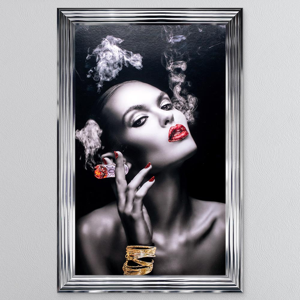 Smoking Euros Framed Wall Art