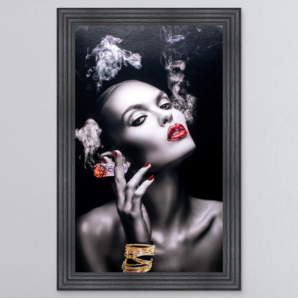 Smoking Euros Framed Wall Art
