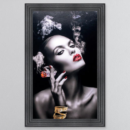 Smoking Euros Framed Wall Art