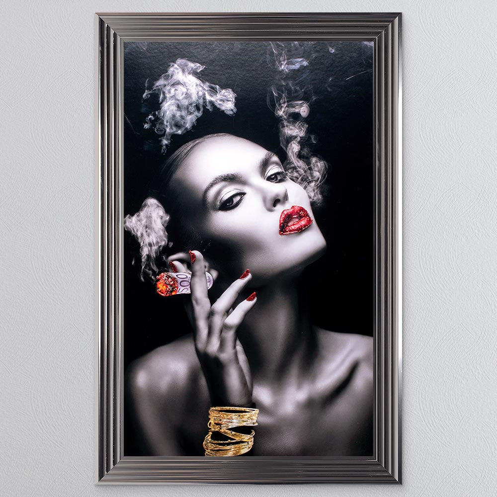 Smoking Euros Framed Wall Art