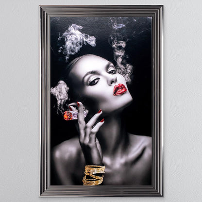 Smoking Euros Framed Wall Art