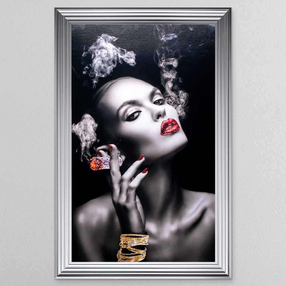 Smoking Euros Framed Wall Art