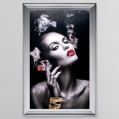 Smoking Euros Framed Wall Art