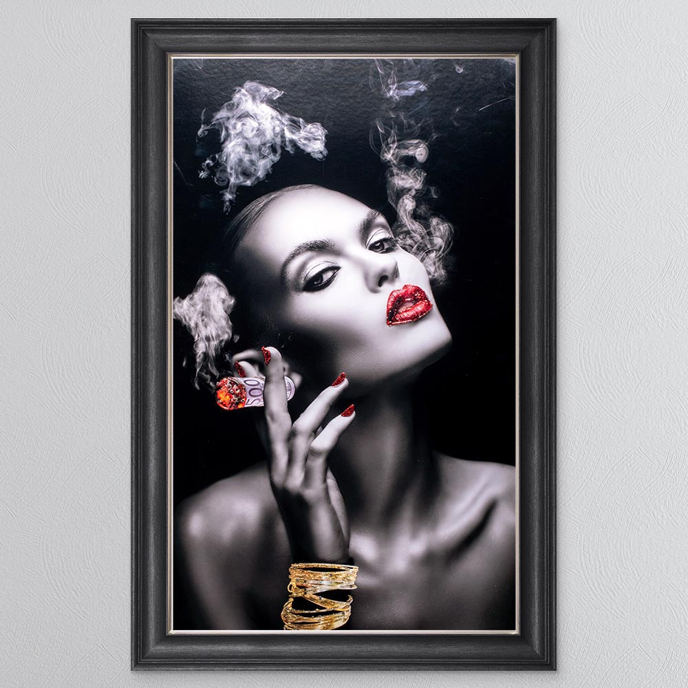 Smoking Euros Framed Wall Art