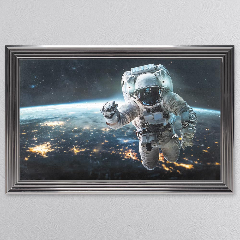 Spaceman Framed Wall Art